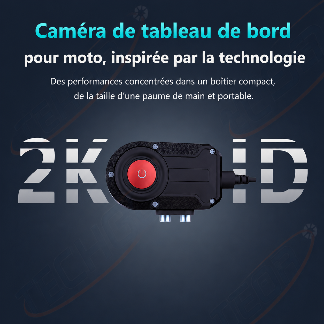 Dashcam Moto 1080P – Caméra de Bord Étanche Wi-Fi 170° - Dashora