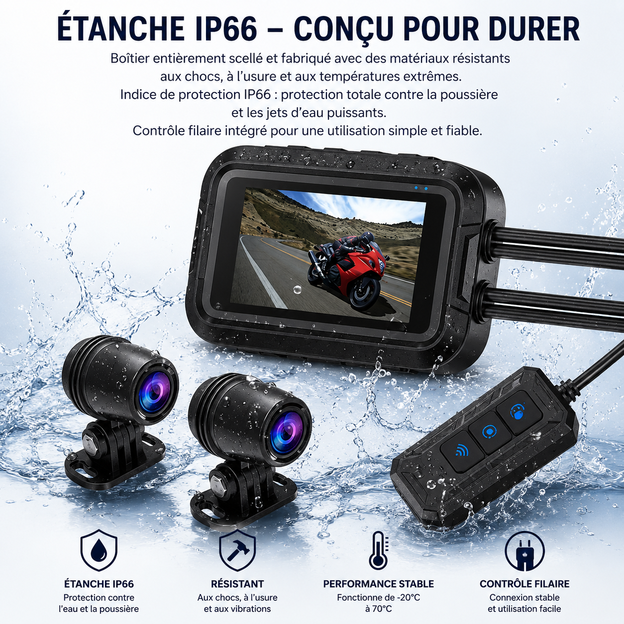 Dashcam Moto GPS HD - Dashora